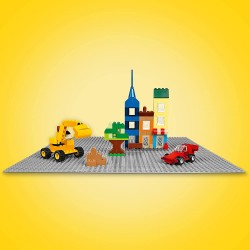 LEGO Classic Base Grigia, Tavola per Costruzioni Quadrata con 48x48 Bottoncini, Piattaforma Classica per Mattoncini per Costruir