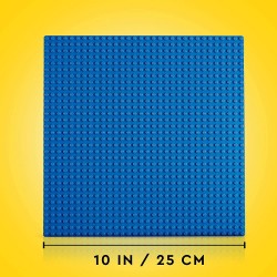 LEGO Classic Base Blu, Tavola per Costruzioni Quadrata con 32x32 Bottoncini, Piattaforma Classica per Mattoncini per Costruire e
