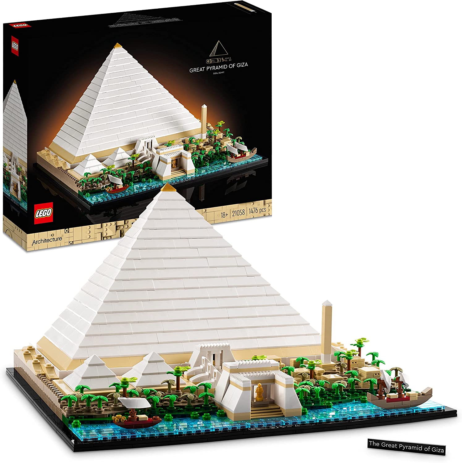LEGO 21058 - Architecture La Grande Piramide di Giza, Set da Collezione per  Adulti, Hobby Creativi con le Costruzioni - LG21058