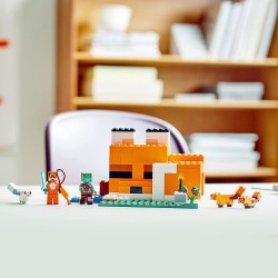 LEGO 21178 - Minecraft Il Capanno della Volpe, Mattoncini da Costruzione, Set con Zombie e Animali - LG21178