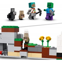 LEGO 21181 - Minecraft Il Ranch del Coniglio, con Figure di Domatore, Zombie e Animali - LG21181
