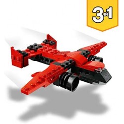 LEGO Creator 3 in 1 Set di Costruzioni Ricco di Dettagli: Scegli Tra un Auto Sportiva, 1 Bolide o 1 Aereo Vintage, per Bambini +