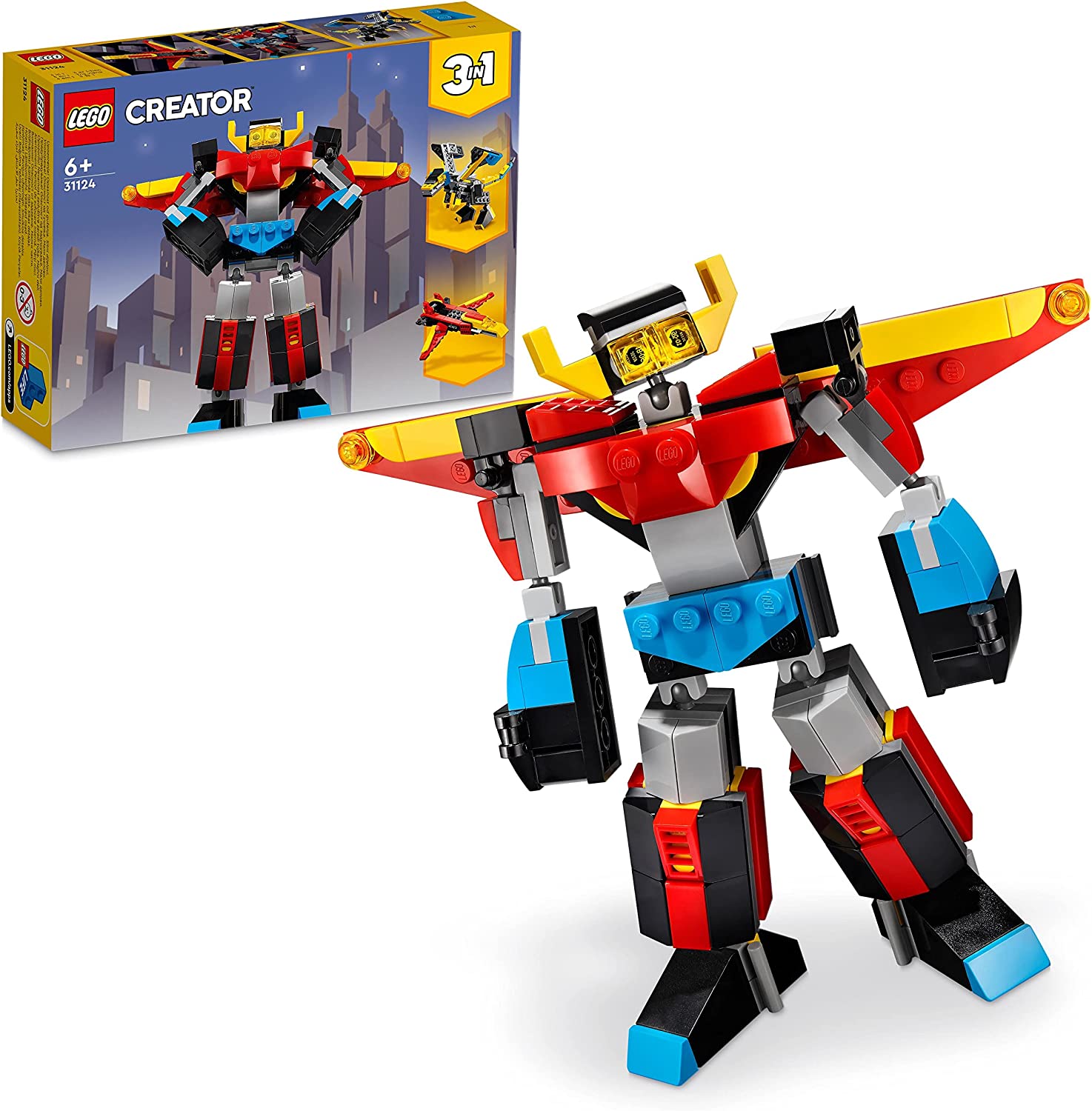 LEGO Creator 3in1 Super Robot, Set di Costruzioni in Mattoncini, Aereo e  Drago Giocattolo per Bambini dai 6 Anni in su, con Part