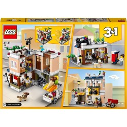 LEGO 31131 - Creator 3 in 1 Ristorante Noodle Cittadino, Casa Giocattolo con Negozio Bici e Sala da Gioco - LG31131