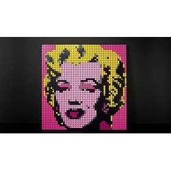 LEGO Art Andy Warhol s Marilyn Monroe, Poster da Collezionista Fai da Te, Decorazione Parete, Quadro Personalizzabile, Set per A