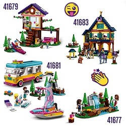 LEGO Friends La Cascata nel Bosco, Set di Costruzioni per Bambini di 5 Anni con le Mini Bamboline di Andrea e Olivia, 41677