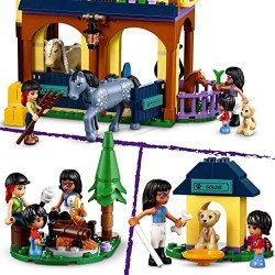 LEGO Friends Il Centro Equestre nel Bosco, Scuderia dei Cavalli Giocattolo per Bambini di 7 Anni con 2 Mini Bamboline, 41683