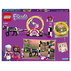 LEGO Friends Acrobazie Magiche, Set di Costruzioni per Bambini di 6 Anni con le Mini Bamboline di Olivia e Stella, 41686