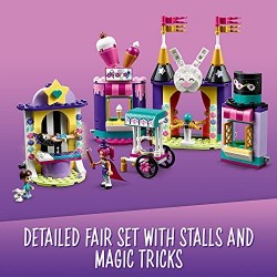 LEGO Friends Gli Stand del Luna Park Magico, Costruzioni per Bambini 6 Anni con 2 Mini Bamboline e 1 Micro-Doll, 41687