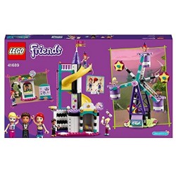 LEGO Friends La Ruota Panoramica e lo Scivolo Magici, Costruzioni per Bambini a Tema Parco Giochi con Mini Bamboline, 41689