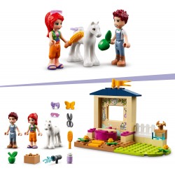 LEGO Friends Stalla di Toelettatura dei Pony, Set con Cavallo Giocattolo e Mini Bamboline Mia e Daniel, Giochi per Bambini Creat