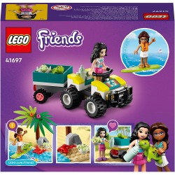LEGO Friends Veicolo di Protezione delle Tartarughe, Animali Marini Giocattolo per Bambini dai 6 Anni, ATV e Roulotte, 41697