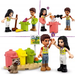 LEGO Friends Camion Riciclaggio Rifiuti, con Mini Bambolina Emma, Set Costruzioni Nettezza Urbana Giocattolo, Giochi per Bambini