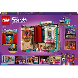 LEGO Friends La Scuola di Teatro di Andrea, Mini Bamboline Giocattolo con Accessori, Idea Regalo, Giochi per Bambini da 8 Anni, 