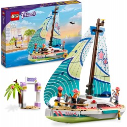 LEGO Friends L’Avventura in Barca a Vela di Stephanie, Set di Costruzioni con Imbarcazione Giocattolo, Giochi per Bambini dai 7 