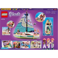LEGO Friends L’Avventura in Barca a Vela di Stephanie, Set di Costruzioni con Imbarcazione Giocattolo, Giochi per Bambini dai 7 