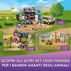 LEGO Friends Il Soccorso degli Animali di Mia, Set Costruzioni con Jeep e Figure di Zebra e Giraffa Giocattolo, Giochi per Bambi