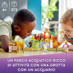 LEGO Friends Parco Acquatico, Set con Piscina con Scivolo, Gioco Estivo con Mini Bamboline, Idea Regalo, Giochi per Bambini dai 