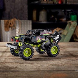 LEGO Technic Monster Jam Grave Digger e Buggy Fuoristrada con Motore Pull-Back, Giocattoli 2 in 1 da Costruzione, 42118
