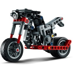 LEGO Technic Motocicletta 2 in 1, Modellino da Costruire, Moto Giocattolo, Idea Regalo per Bambini di 7 Anni, 42132