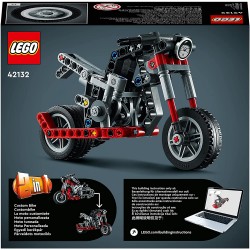 LEGO Technic Motocicletta 2 in 1, Modellino da Costruire, Moto Giocattolo, Idea Regalo per Bambini di 7 Anni, 42132