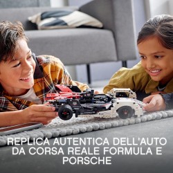 LEGO Technic Formula E Porsche 99X Electric, Auto da Corsa con App AR, Modellino da Costruire, Macchina Giocattolo, 42137