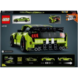 LEGO Technic Ford Mustang Shelby GT500, Modellino Auto da Costruire, Macchina Giocattolo, con App AR, 42138