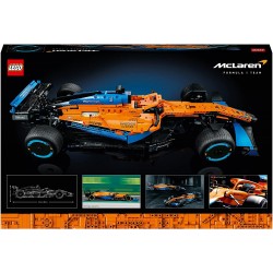 LEGO 42141 - Technic Monoposto McLaren Formula 1 2022, Auto Replica F1, Set per Adulti Modellino Supercar, Macchina da Corsa Mot