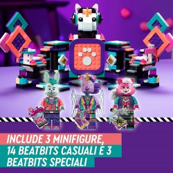 LEGO - VIDIYO K-Pawp Concert BeatBox, Creatore Video Musicali con 3 Minifigure, Giocattoli per Bambini, App Realtà Aumentata, LG