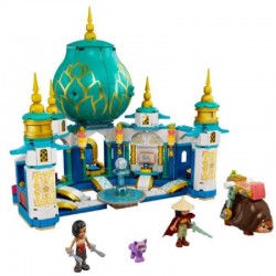LEGO Disney Princess Raya e il Palazzo del Cuore, Castello Giocattolo con Mini Bamboline di Namaari, Tuk Tuk e Serlot, per Bambi