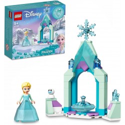 LEGO 43199 - Disney Il Cortile del Castello di Elsa, Giocattolo con Principessa Frozen 2, Collezione Abito Diamante - LG43199