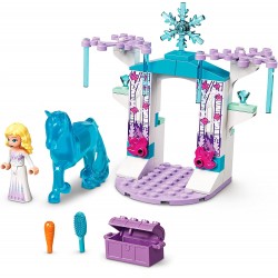 LEGO Disney Elsa e La Stalla Di Ghiaccio Di Nokk, Idea Regalo per Bambini dai 4 Anni in su con Mini Bambolina e Cavallo Giocatto