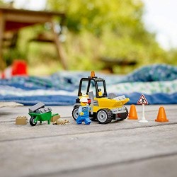LEGO City Ruspa da Cantiere Giocattolo per Lavori Stradali, Playset da Costruzione per Bambini e Bambine 4+ Anni, 60284