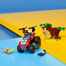 LEGO City Wildlife ATV di Soccorso Animale, Giocattoli per Bambini di 5 Anni con Quad con Braccio Telescopico e Animali, 60300