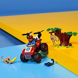 LEGO City Wildlife ATV di Soccorso Animale, Giocattoli per Bambini di 5 Anni con Quad con Braccio Telescopico e Animali, 60300