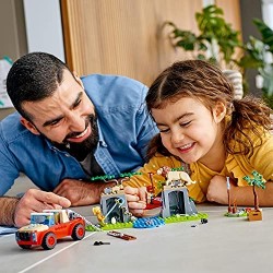 LEGO City Wildlife Fuoristrada di Soccorso Animale, Set per Bambini di 4 anni con Macchina Giocattolo e Animali, 60301