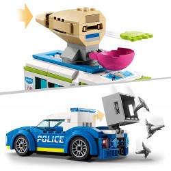 LEGO City Police Il Furgone dei Gelati e l Inseguimento della Polizia, Set per Bambini di 5 Anni, Camion Giocattolo, 60314