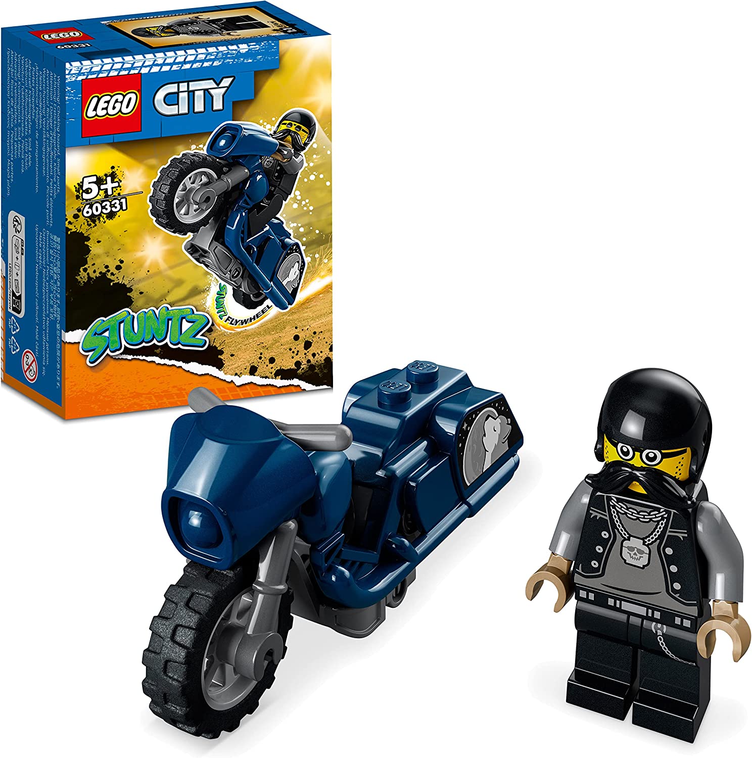 LEGO City Stuntz Stunt Bike da Touring, Moto Giocattolo Carica e Vai con  Minifigure, Giochi per Bambini dai 5 Anni in su, Ottima