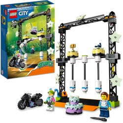 LEGO City Stuntz Sfida Acrobatica KO, Moto Giocattolo Carica e Vai con Minifigure, Giochi per Bambini e Bambine dai 5 Anni in su
