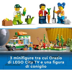 LEGO City Il Furgone del Fruttivendolo, Set con Camion Giocattolo, Fattoria Mobile e Minifigure, Giochi per Bambini dai 5 Anni i