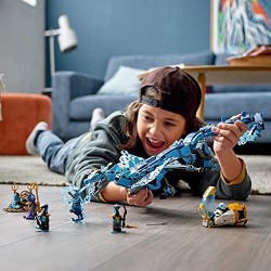 LEGO NINJAGO Dragone Acqua, Drago Giocattolo Ninja, Costruzioni per Bambini di 9 anni con 5 Minifigure, 71754