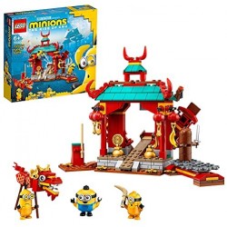 LEGO Minions La Battaglia Kung Fu dei Minions con i Personaggi dei Minion Kevin, Stuart e Otto, Giocattoli per Bambini, 75550