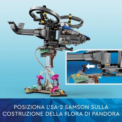 LEGO 75573 - Avatar Montagne fluttuanti: Sito 26 e Samson RDA con Figura di Animale, 5 Minifigure ed Elicottero Giocattolo - LG7
