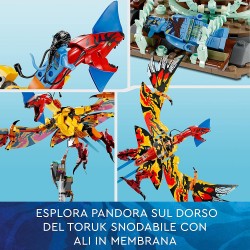 LEGO 75574 - Avatar Toruk Makto e l’Albero delle Anime, Modellino da Costruire di Pandora con Elementi Fluorescenti, Minifigure,