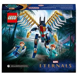 LEGO Marvel Assalto Aereo Degli Eternals, Giocattoli per Bambini di 7 Anni e Più con Action Figure Deviante, 76145
