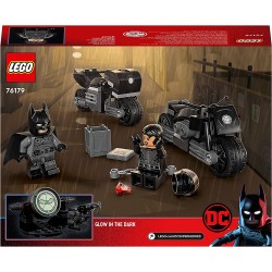 LEGO 76179 - Super Heroes Inseguimento sulla Moto di Batman e Selina Kyle, con Motociclette e Bat-Segnale Fosforescente - LG7617