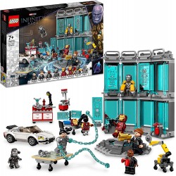 LEGO Marvel Armeria di Iron Man, Set Costruzioni con Casco, Tuta e Supereroi Giocattoli Avengers, Idea Regalo, Giochi per Bambin
