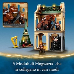 LEGO Harry Potter Hogwarts: Incontro con Fuffi, Castello Giocattolo con Cane a Tre Teste e Minifigure Oro del 20° Anniversario, 