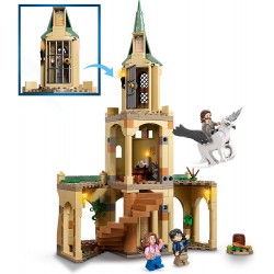 LEGO Harry Potter Cortile di Hogwarts: il Salvataggio di Sirius, Castello Giocattolo e l’Ippogrifo Fierobecco, Giochi per Bambin