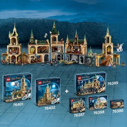 LEGO Harry Potter Cortile di Hogwarts: il Salvataggio di Sirius, Castello Giocattolo e l’Ippogrifo Fierobecco, Giochi per Bambin